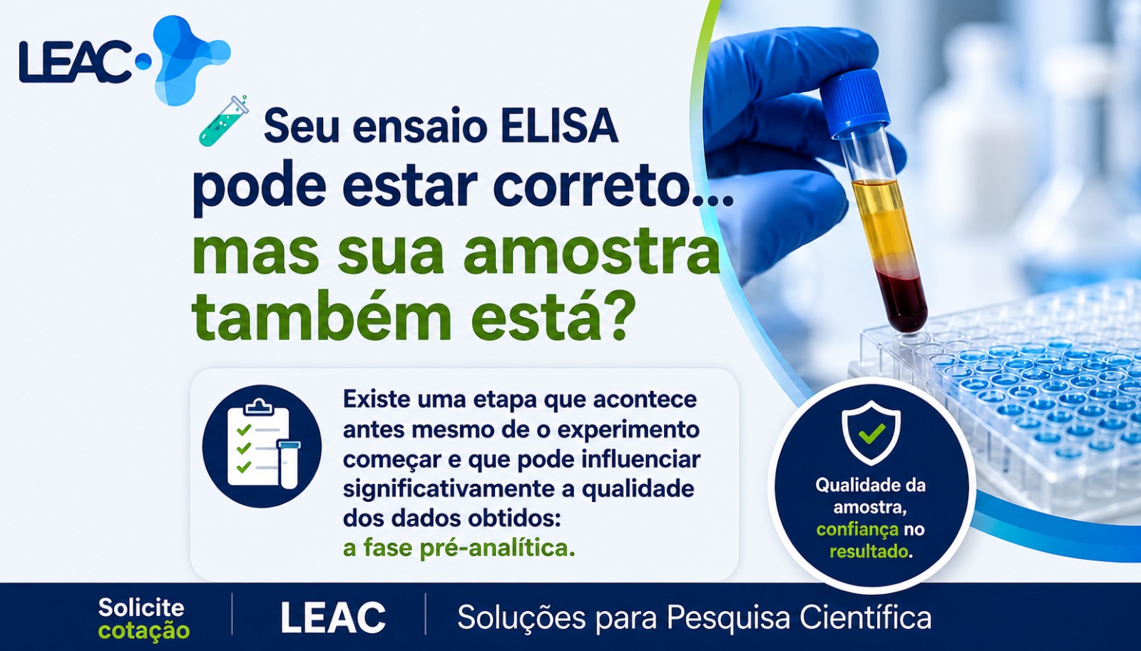 Antes do ELISA: como a fase pré-analítica pode influenciar seus resultados?