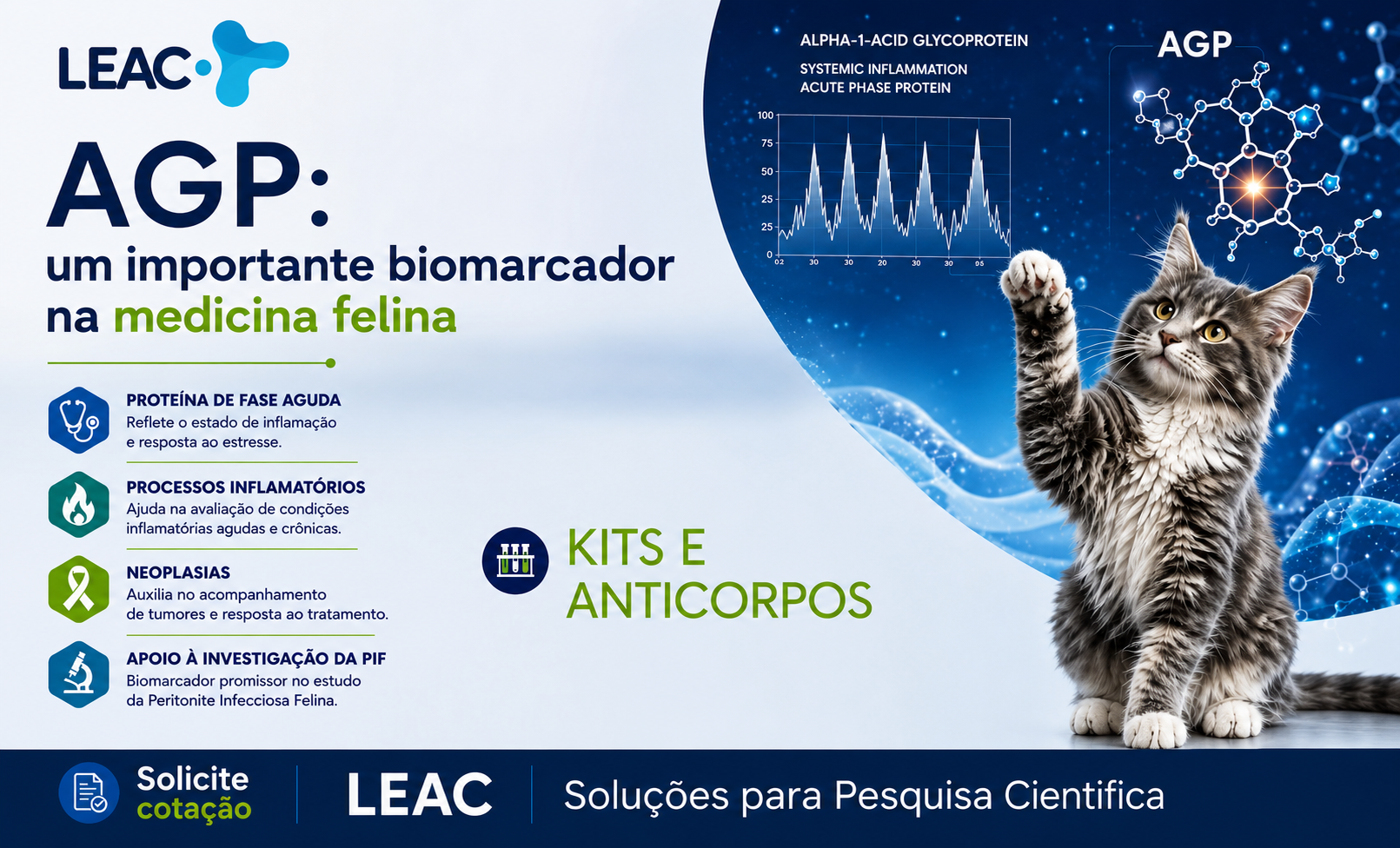 Glicoproteína Alfa-1-Ácida (AGP): um biomarcador importante para pesquisas em medicina felina