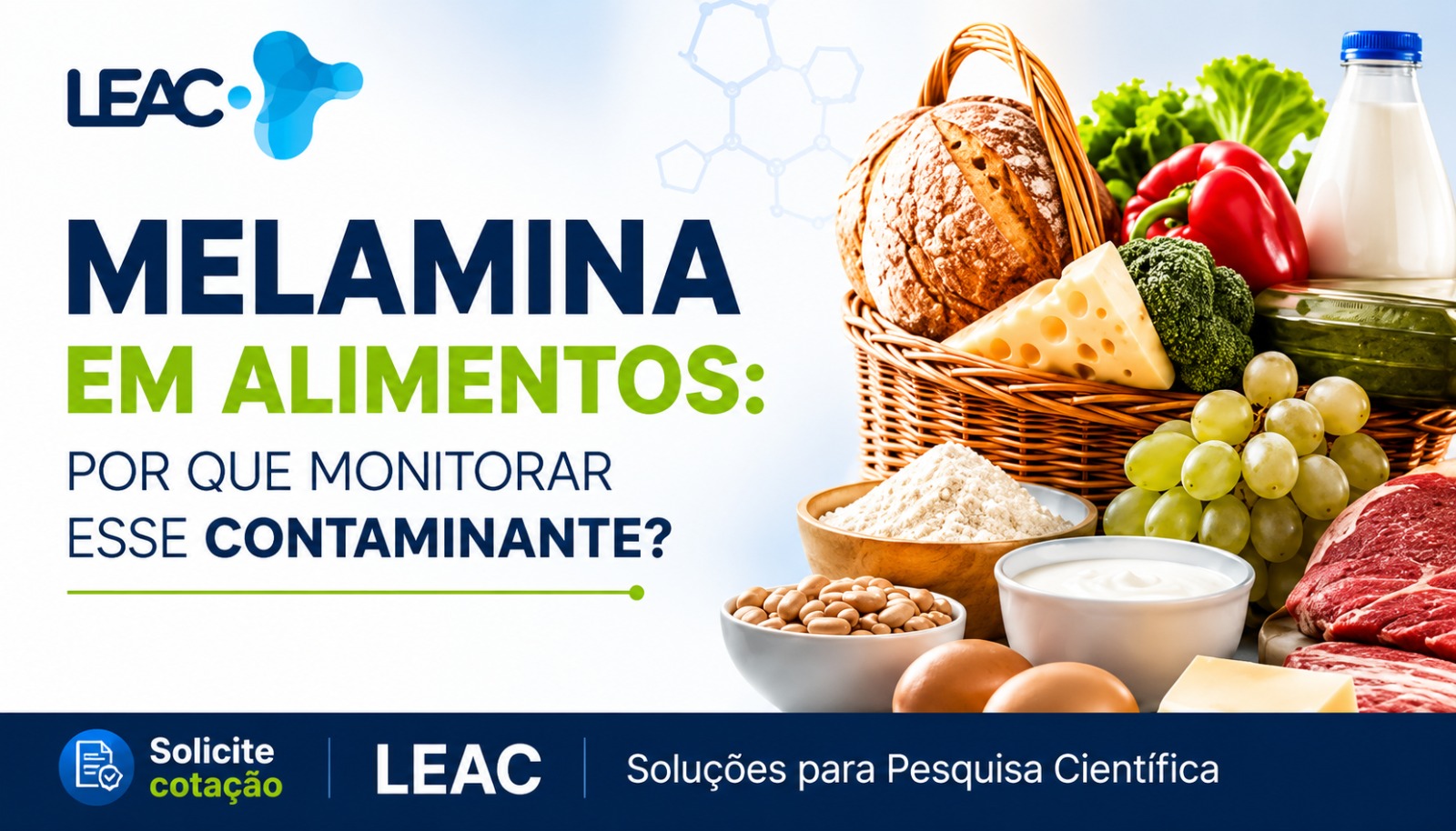 Melamina em alimentos: por que monitorar esse contaminante e qual método escolher?