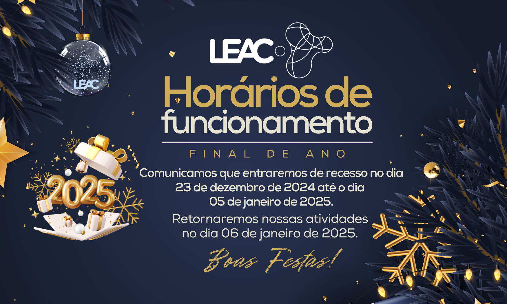 BOAS FESTAS!