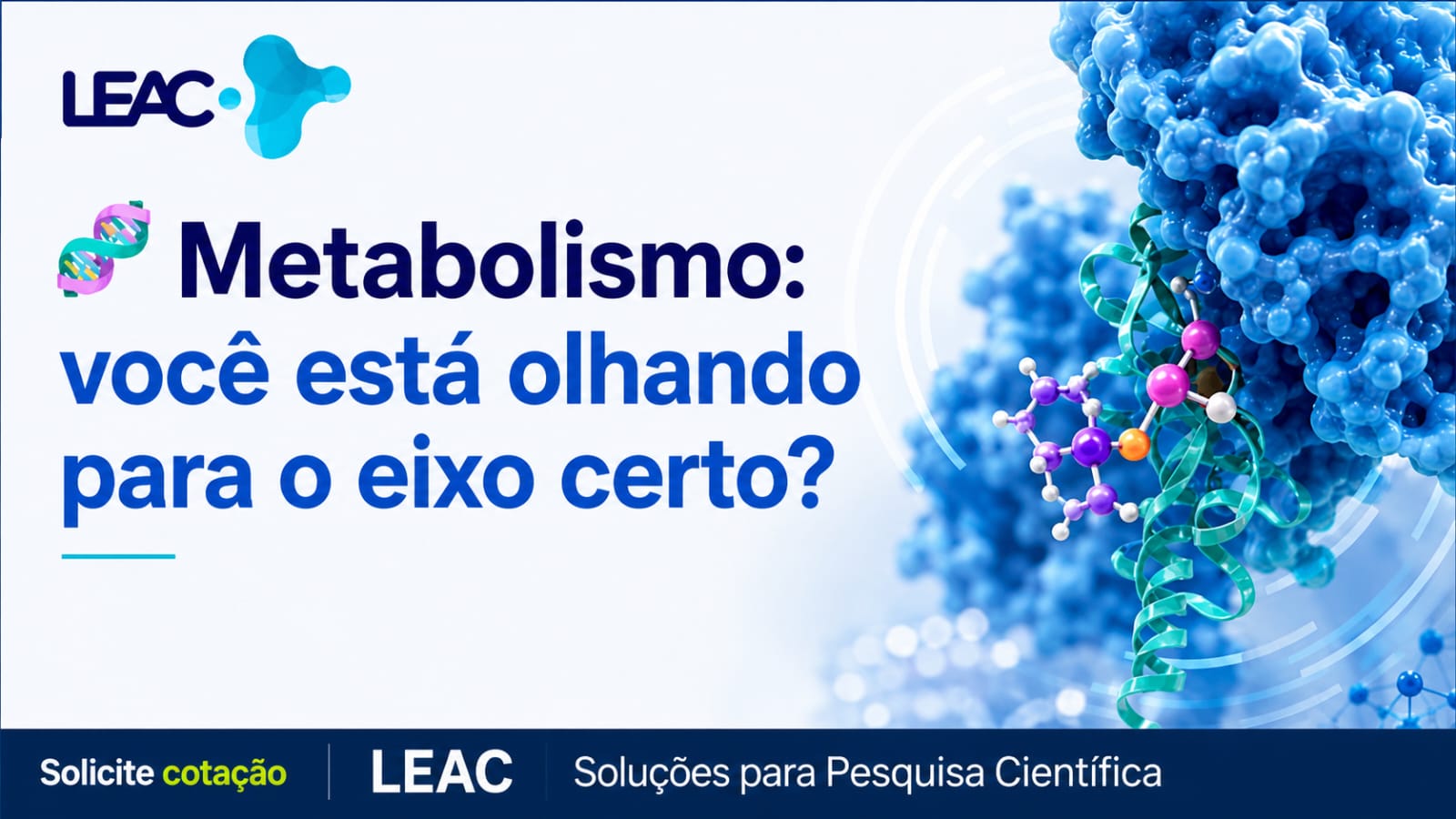 Fique por dentro das novidades com a Leac Lab | Eixos de pesquisa do metabolismo: diferentes caminhos para investigar processos metabólicos 