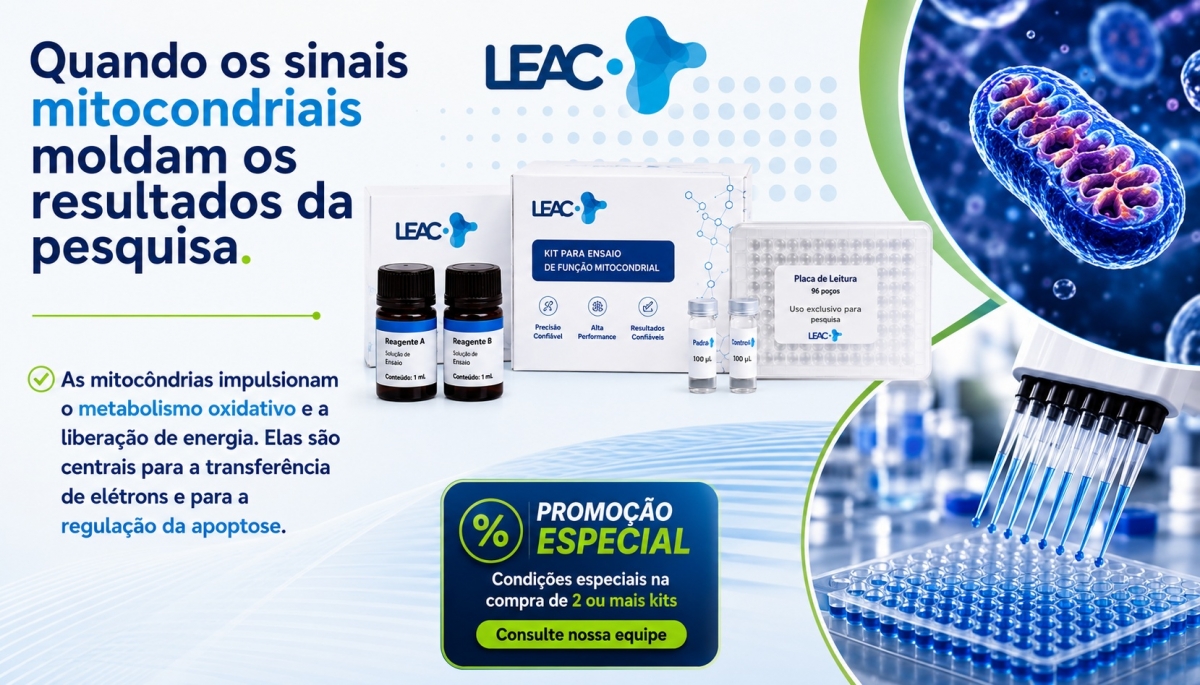 Condições especiais para aquisição de 2 ou mais kits da linha de função mitocondrial. | Leac Lab